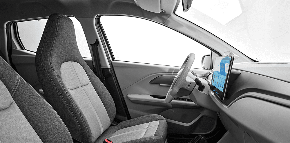 Vista desde el asiento del conductor